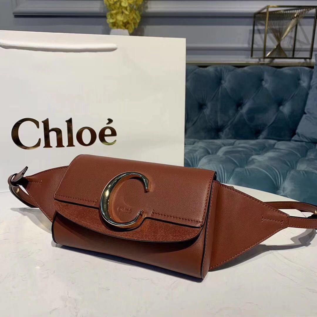 Chloe Original Leather Belt Bag 3S036 brown