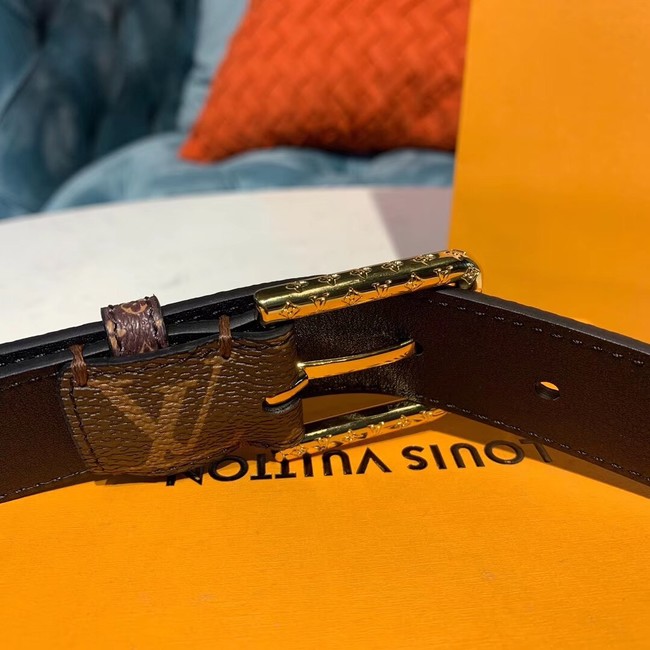 Louis Vuitton Leather Belt M0195 30MM