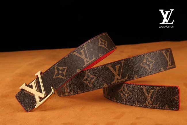 Louis Vuitton Leather Belt M0198W 30MM