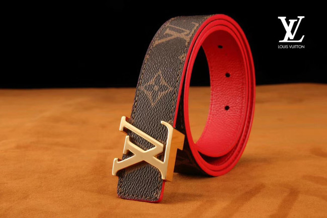 Louis Vuitton Leather Belt M0198W 30MM