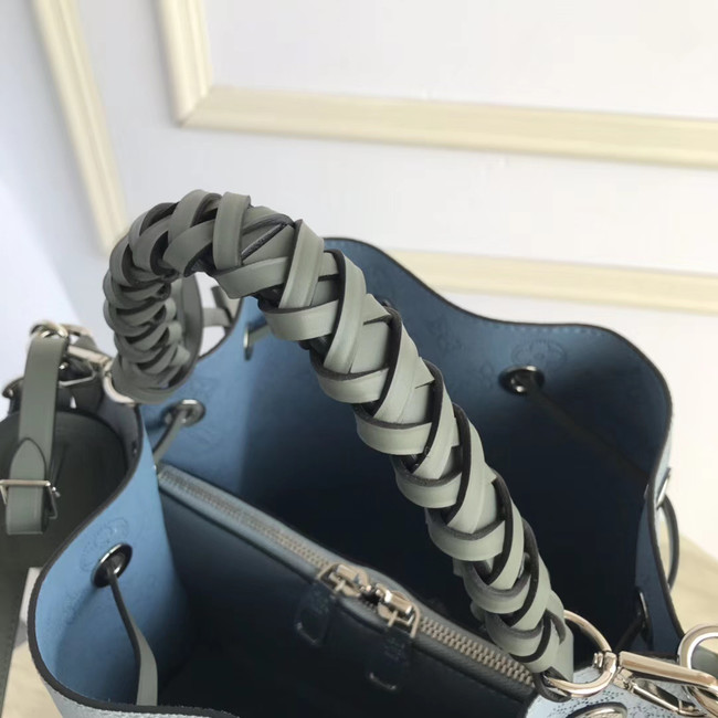 Louis Vuitton original Mahina Leather MURIA M55800 blue