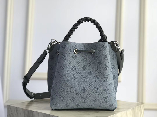 Louis Vuitton original Mahina Leather MURIA M55800 blue