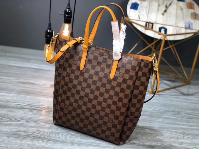 Louis Vuitton Damier Ebene Canvas Original Leather M62094 brown