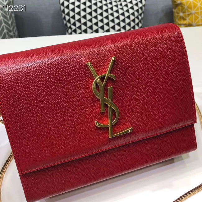 Yves Saint Laurent Kate mini Original leather Shoulder Bag Y593122 red