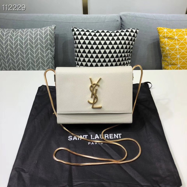 Yves Saint Laurent Kate mini Original leather Shoulder Bag Y593122 white