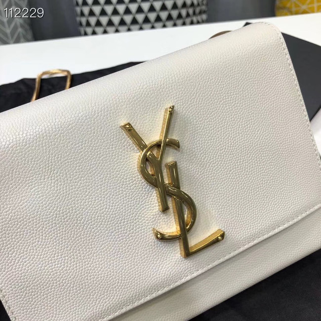 Yves Saint Laurent Kate mini Original leather Shoulder Bag Y593122 white