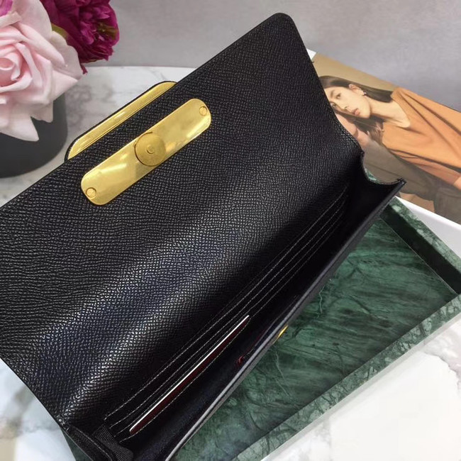 VALENTINO Origianl leather 065 Clutch bag black