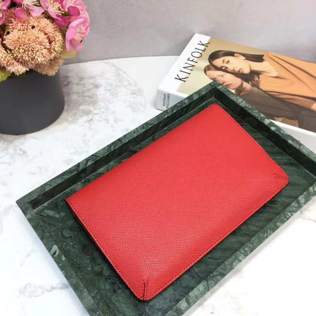 VALENTINO Origianl leather 065 Clutch bag red