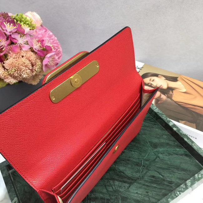 VALENTINO Origianl leather 065 Clutch bag red