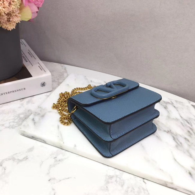 VALENTINO Origianl leather 067 Chain bag blue