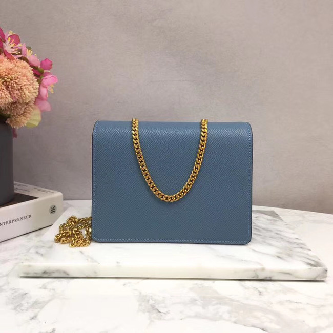 VALENTINO Origianl leather 069 Chain bag blue