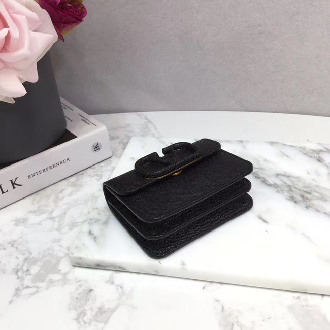 VALENTINO Origianl leather Card Holder 062 black