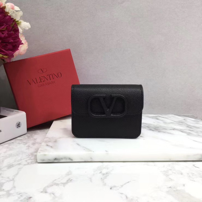 VALENTINO Origianl leather Card Holder 062 black