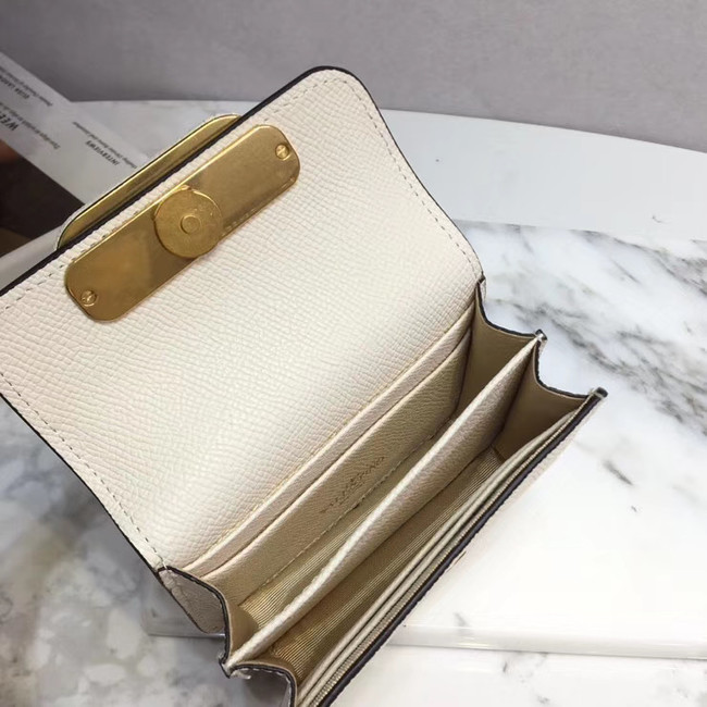 VALENTINO Origianl leather Card Holder 062 white