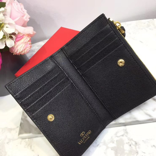 VALENTINO Origianl leather Card Holder 066 black