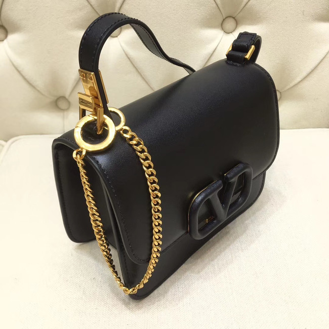 VALENTINO VLOCK Origianl leather shoulder bag 0906 black