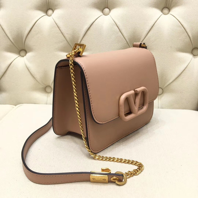 VALENTINO VLOCK Origianl leather shoulder bag 0906 light pink