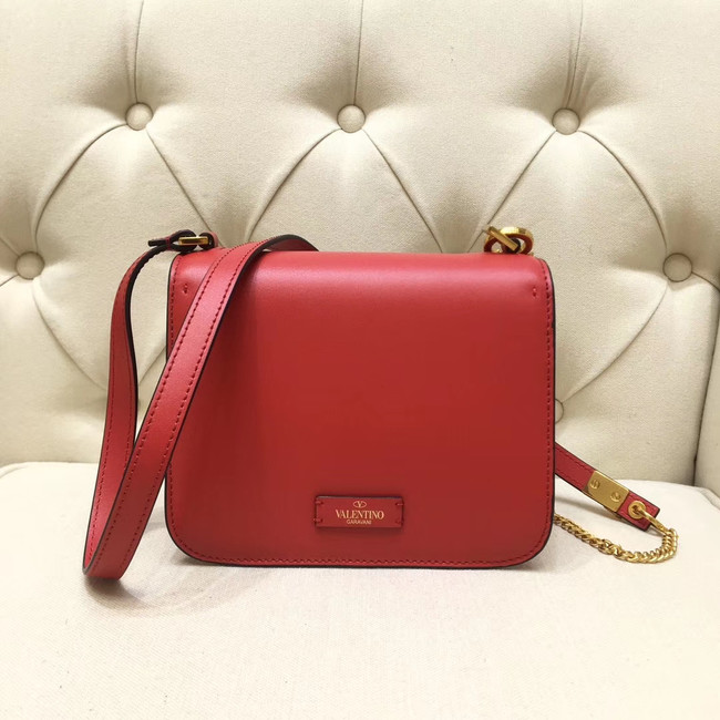 VALENTINO VLOCK Origianl leather shoulder bag 0906 red