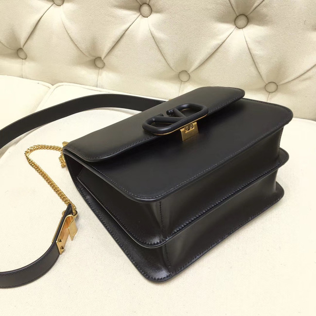 VALENTINO VLOCK Origianl leather shoulder bag 0908 black