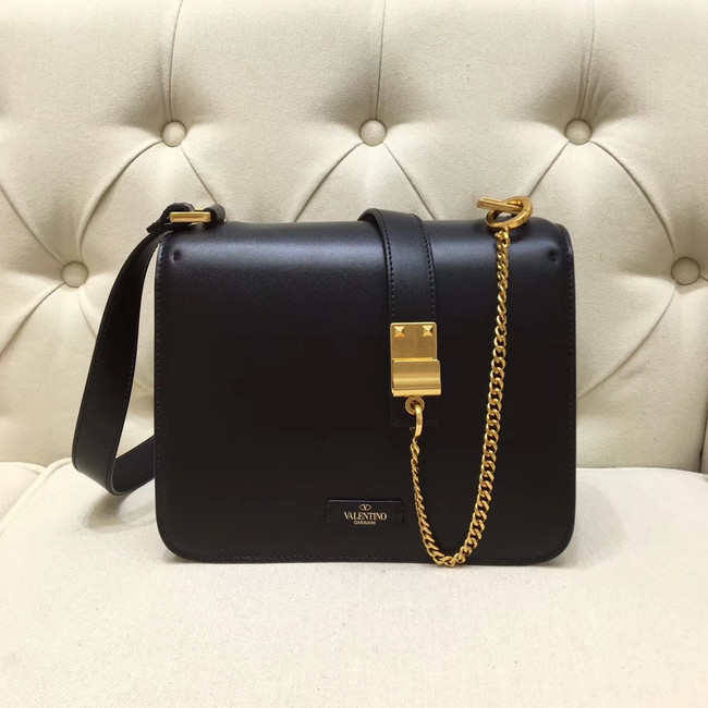 VALENTINO VLOCK Origianl leather shoulder bag 0908 black