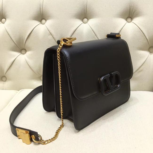 VALENTINO VLOCK Origianl leather shoulder bag 0908 black