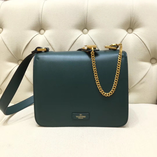 VALENTINO VLOCK Origianl leather shoulder bag 0908 green