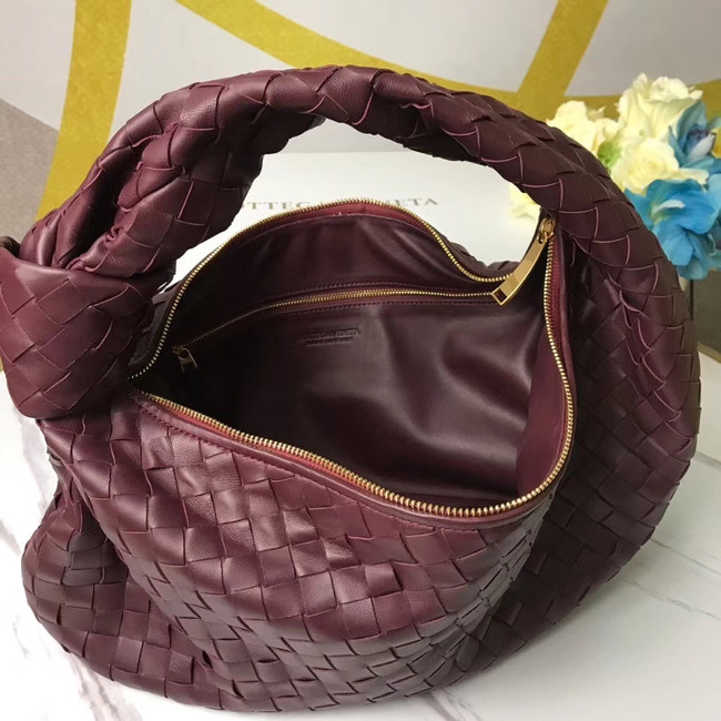 Bottega Veneta Original Weave Leather Bag BV4589 Burgundy