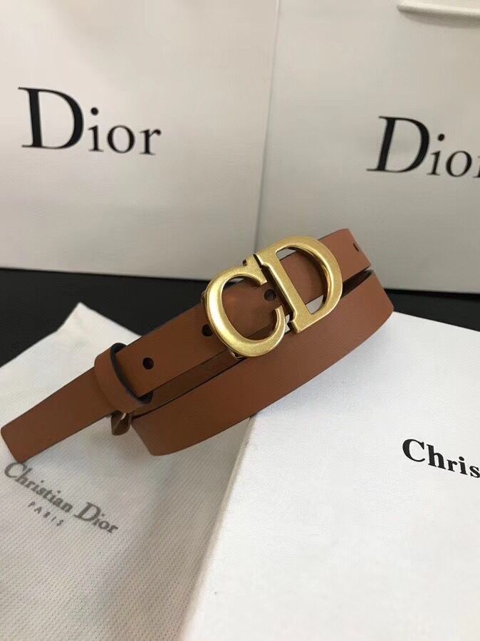 Dior Calf Leather Belt Wide with 20mm 5361 brown