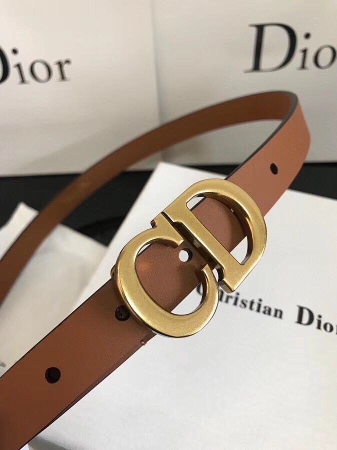 Dior Calf Leather Belt Wide with 20mm 5361 brown