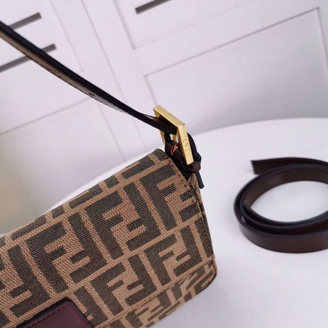 FENDI BAGUETTE fabric bag 8BR011 Coffee