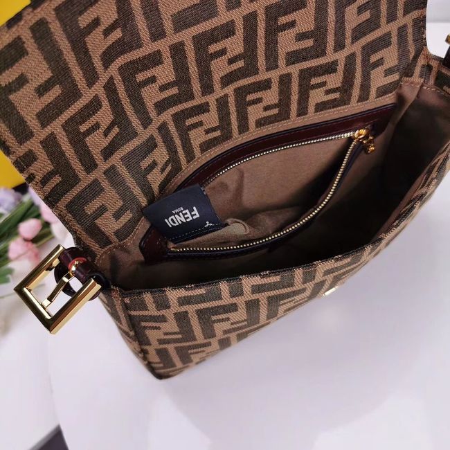 FENDI BAGUETTE fabric bag 8BR011 Coffee