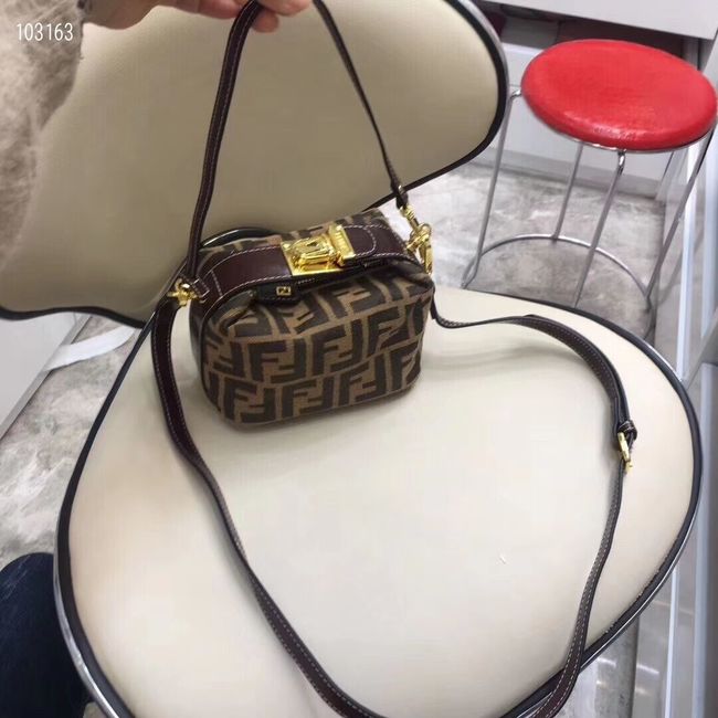 FENDI mini fabric bag 8BR051 brown