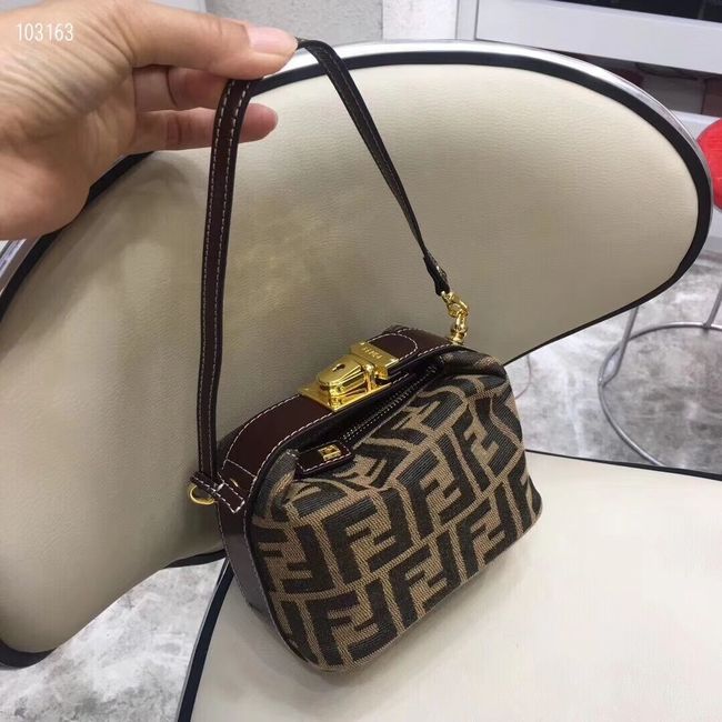 FENDI mini fabric bag 8BR051 brown