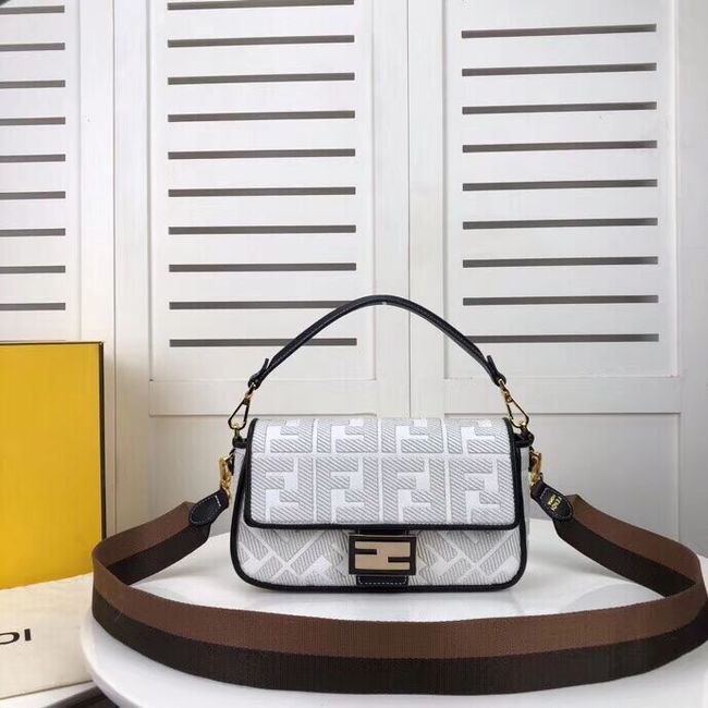 FENDI fabric bag F0386 white