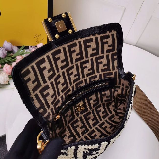 FENDI fabric bag F0904 black