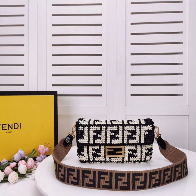 FENDI fabric bag F0904 black