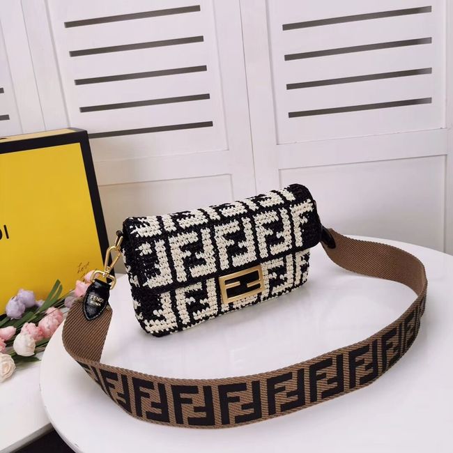 FENDI fabric bag F0904 black