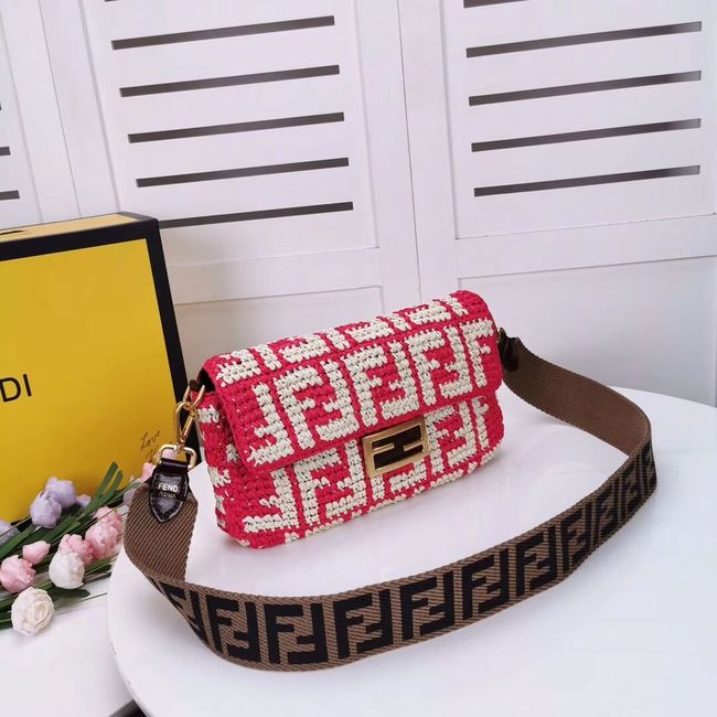 FENDI fabric bag F0904 red