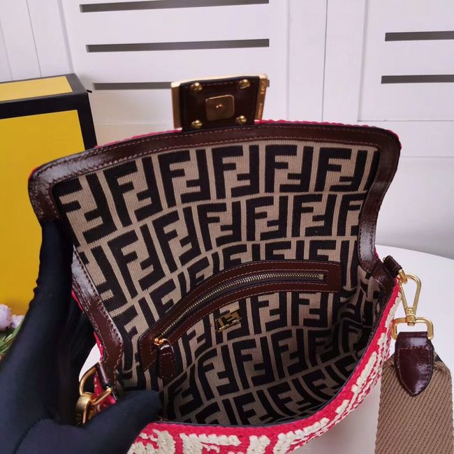 FENDI fabric bag F0904 red