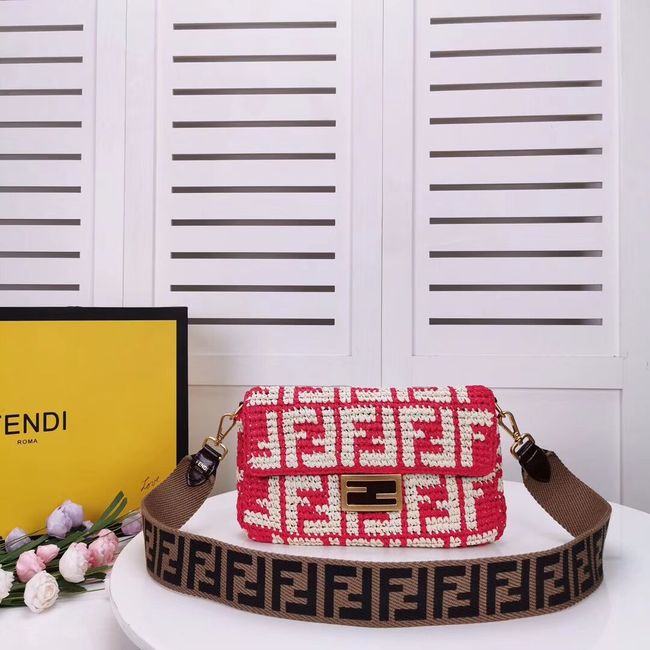 FENDI fabric bag F0904 red