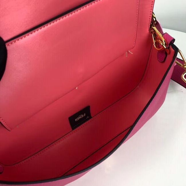 Fendi BAGUETTE leather bag F2466 rose