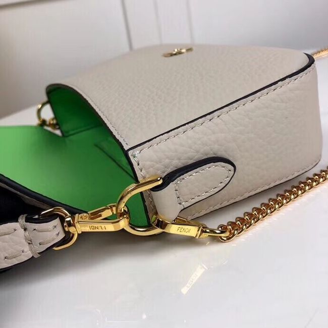 Fendi BAGUETTE leather bag F2467 beige