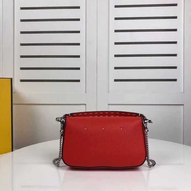 Fendi BAGUETTE leather bag F2467 red