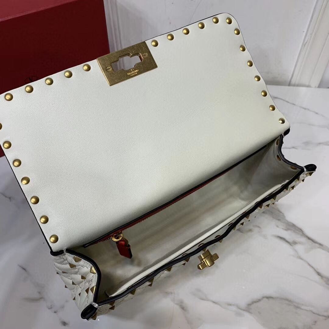 VALENTINO Origianl leather shoulder bag V0122H white