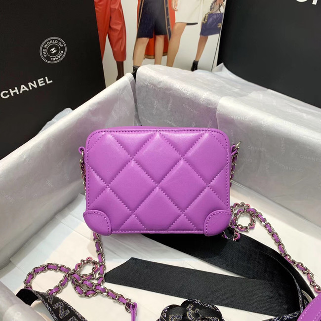 CHANEL 2020 New Style Original Leather Ball Grain Bag AP1132 Lavender