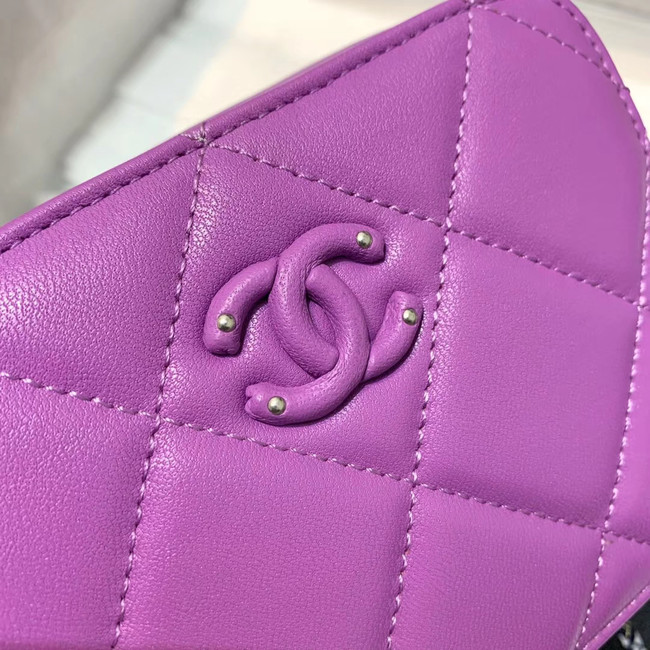 CHANEL 2020 New Style Original Leather Ball Grain Bag AP1132 Lavender