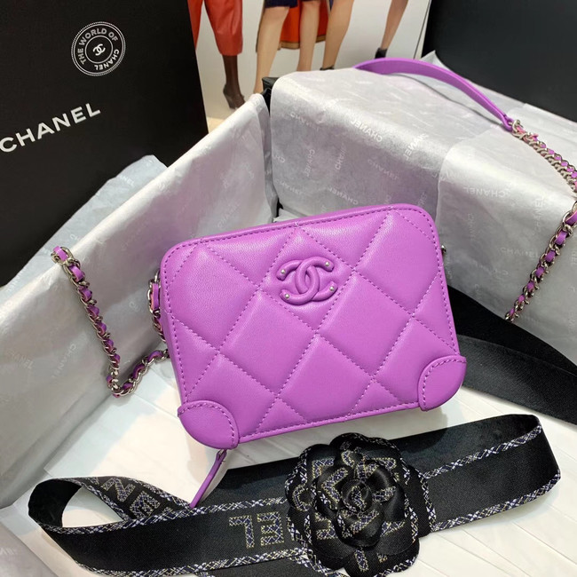 CHANEL 2020 New Style Original Leather Ball Grain Bag AP1132 Lavender