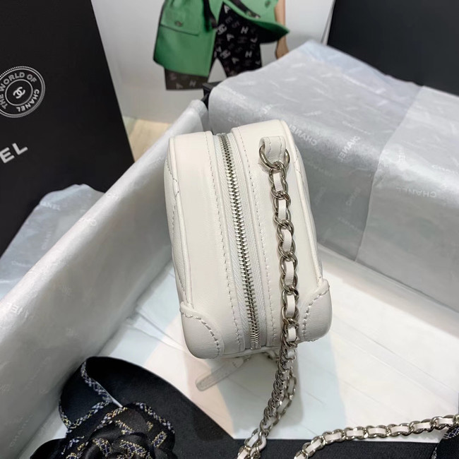 CHANEL 2020 New Style Original Leather Ball Grain Bag AP1132 White