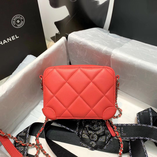 CHANEL 2020 New Style Original Leather Ball Grain Bag AP1132 red