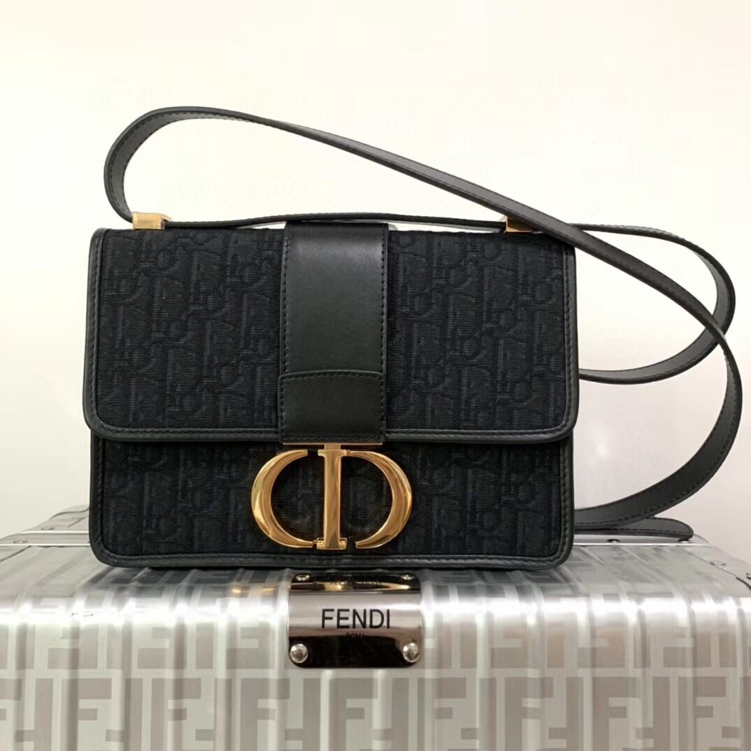 Dior 30 MONTAIGNE CANVAS BAG C9203 black